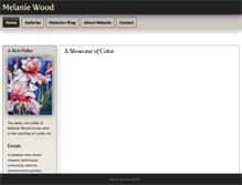 Tablet Screenshot of melaniewoodart.com